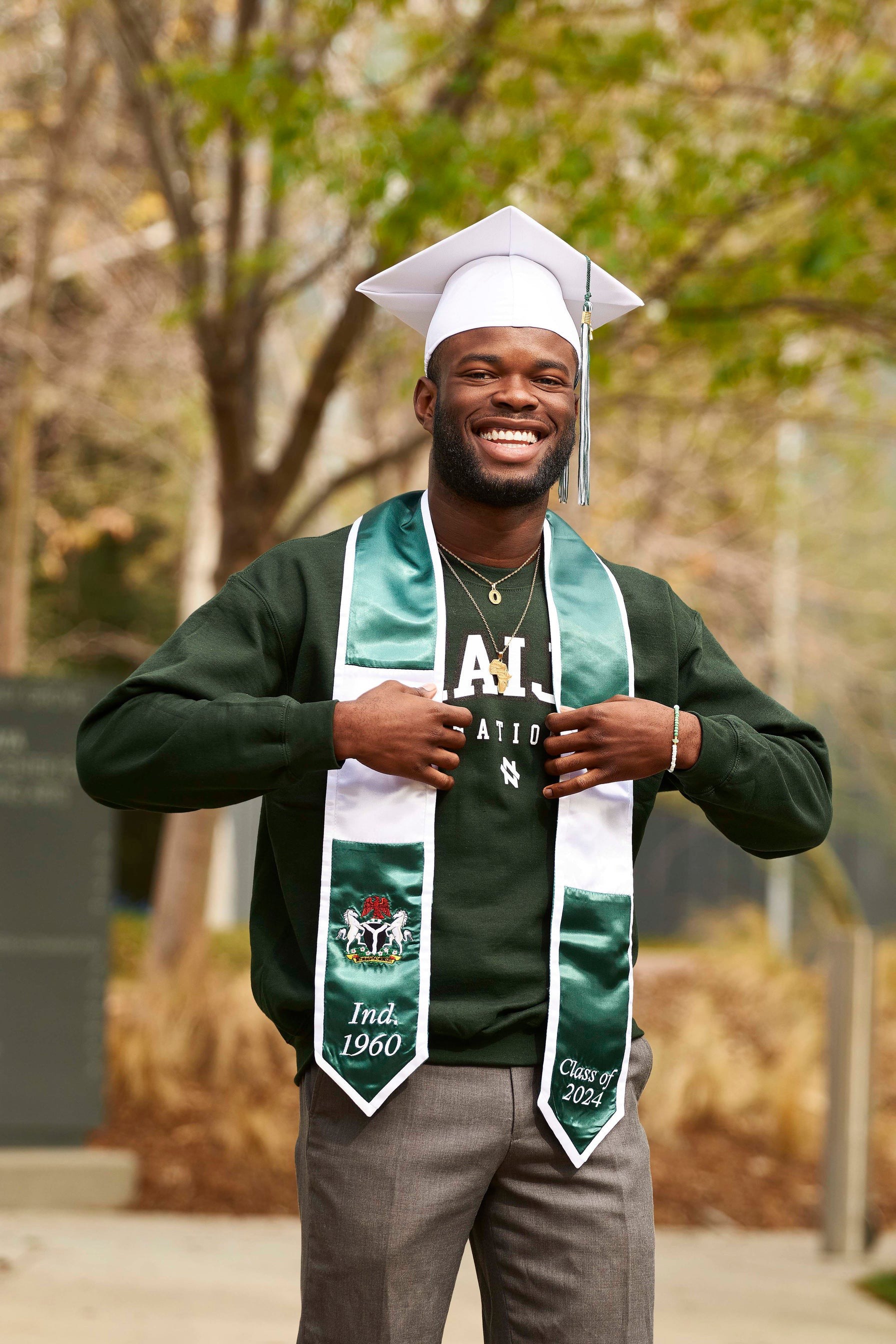 Nigerian Graduation Stole | Custom Graduation Stoles | Naija Nation Class of 2026 Nigerian Graduation Stole | Custom Graduation Stoles | Naija Nation Class of 2026