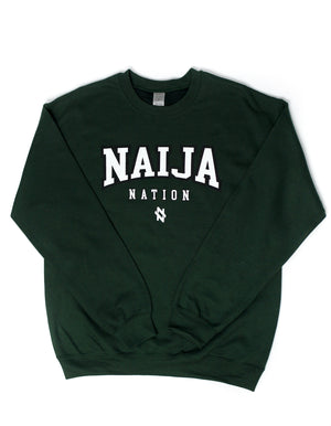 Forest Green Crewneck | Forest Green Sweatshirt | Naija Nation