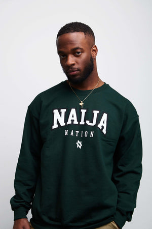 Forest Green Crewneck | Forest Green Sweatshirt | Naija Nation